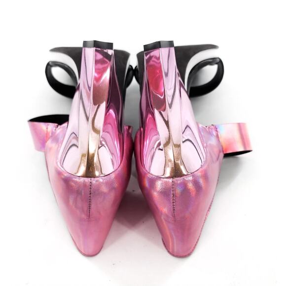 MISSONI Iridescent Pink Faceted D'Orsay Heels New Floor Model Sz 39 8.5 NWT - Picture 9 of 11